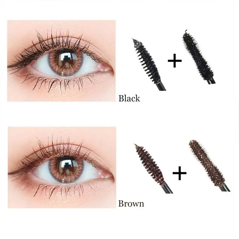 Wimper Mascara Draagbare Lash Mascara Met Borstel Zwart Bruin Volumineuze Mascara Verlenging En Volumizing Oogmake-up Lash Lift