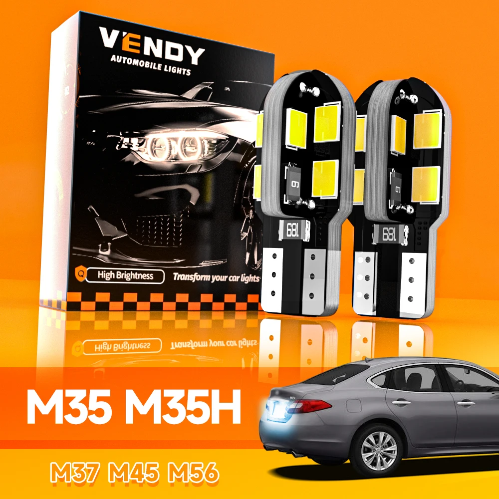 

2 шт. для Infiniti M35 M35H M37 M45 M56 2003-2013 светодиодный светильник номерного знака 2006 2007 2008 2009 2010 2011 2012 аксессуары Canbus
