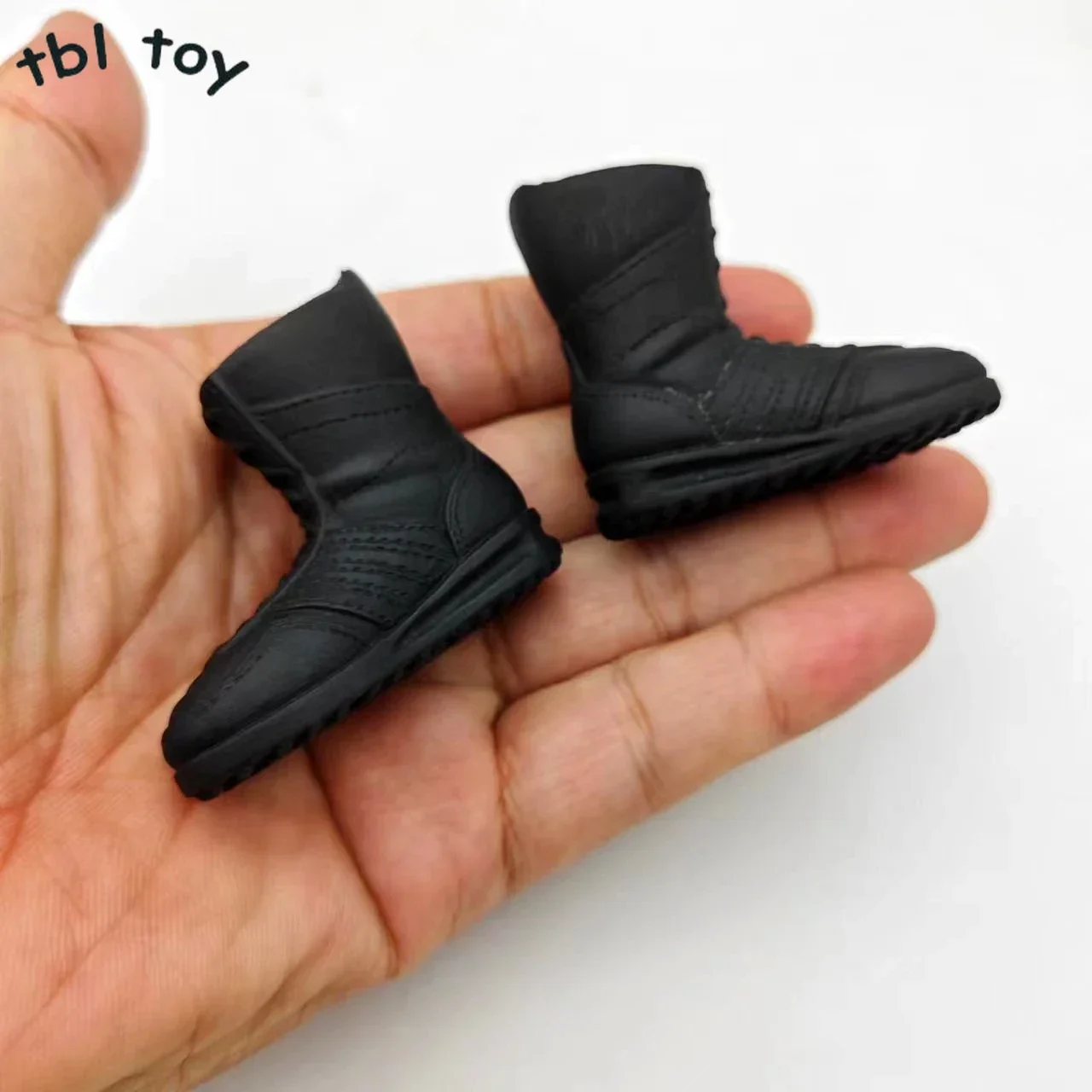 Black 1/6 Scale Hollow Leggings Shoes Soft Combat Boots Model for 12in Action Figure Toys Collections