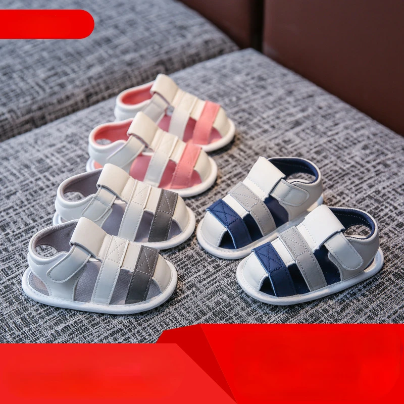 

New Children Summer Baby Sandals New Fashion Kids Shoes Closed Toe Hook and Loop Shoes Toddler Infant Anti-slip Beach Sandals