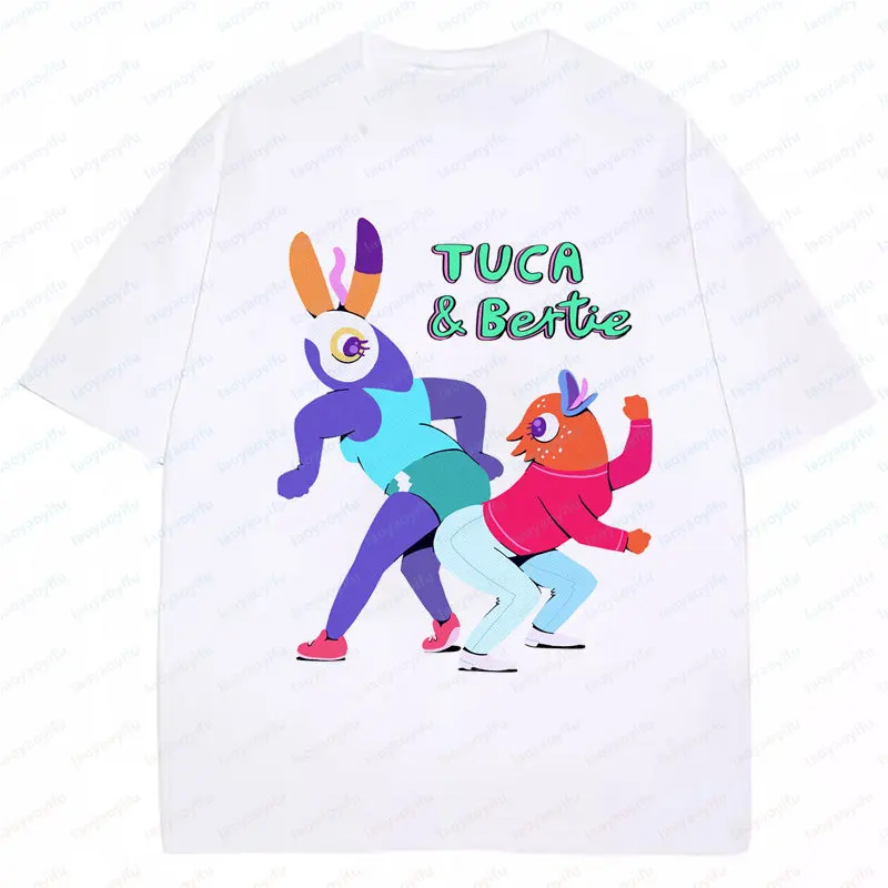 Camiseta divertida de dibujos animados Tuca&Bertie, impresionante para los amantes de la música, regalos de cumpleaños, buena idea, camisetas gráficas clásicas, camiseta de manga corta
