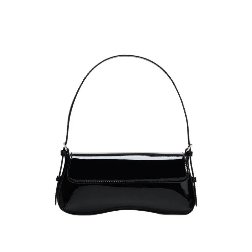 

Fashionable Handbag Shoulder Bag PU Leather Solid Color Stick Bag Adjustable Underarm Bag Women