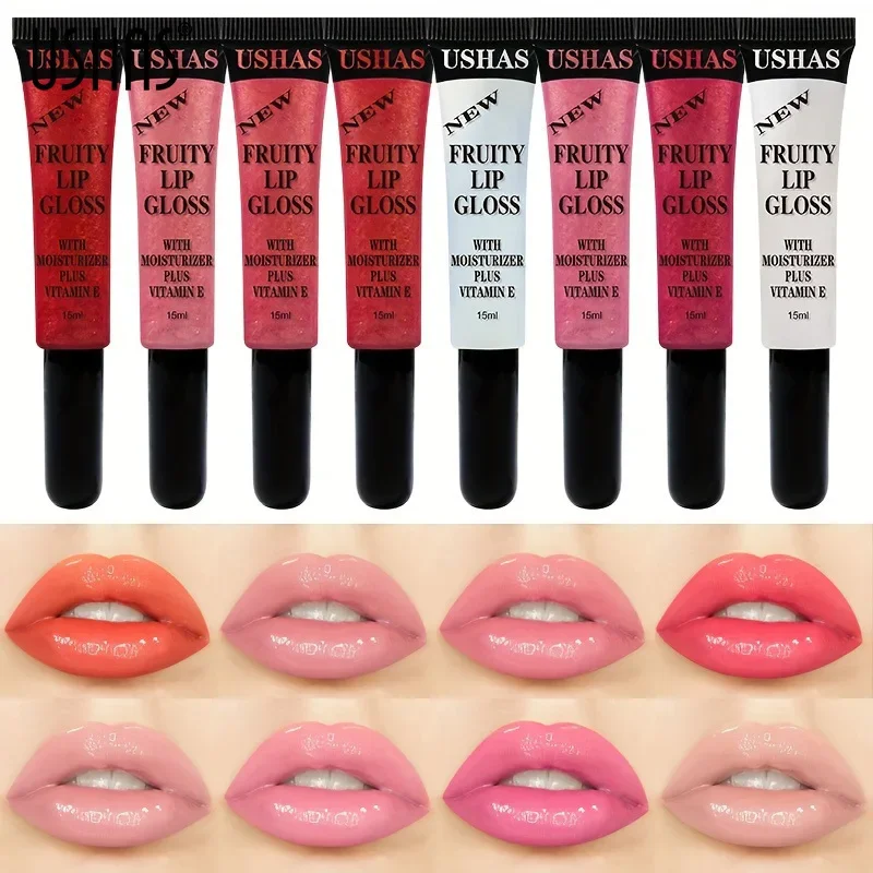 Gel Gloss Tint Liquid Lipstick Crystal Clear Lip Gloss Hydrating Non-sticky Lips Plumper Lip Balm Oil Makeup Jelly Lip Glaze