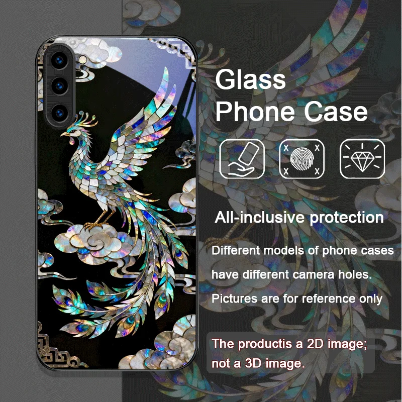 Stylish Tiger Dragon Marble Texture Printed Tempered Glass Phone Case for Samsung Galaxy S25 Ultra S24 S23 Plus S22 S21 FE Cover - view 5