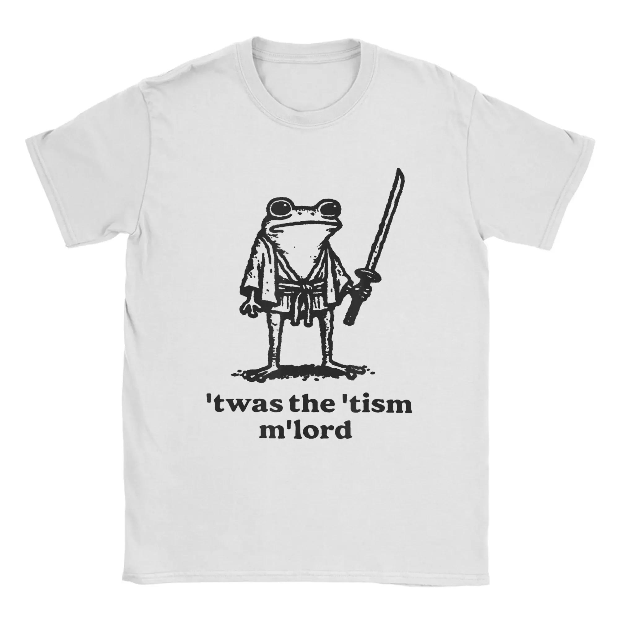 

Camiseta Vintage de playa divertida T'was The Tism M'Lord divertido Caballero Medieval Rana novedad camisetas de algodón