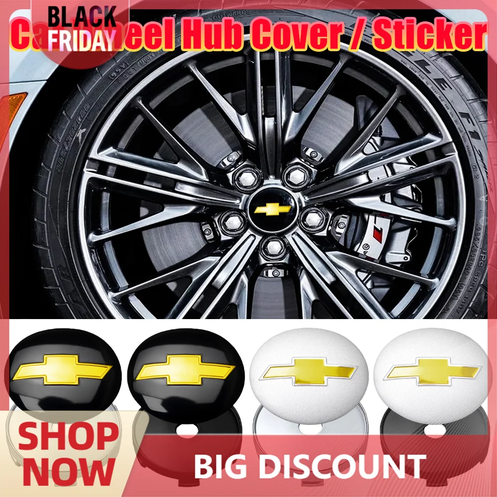 60MM Car Styling Wheel Center Covers Decal Hub Caps Badge Stickers For Chevrolet Cruze Lacetti Captiva SS Z71 Equinox Trax Sonic