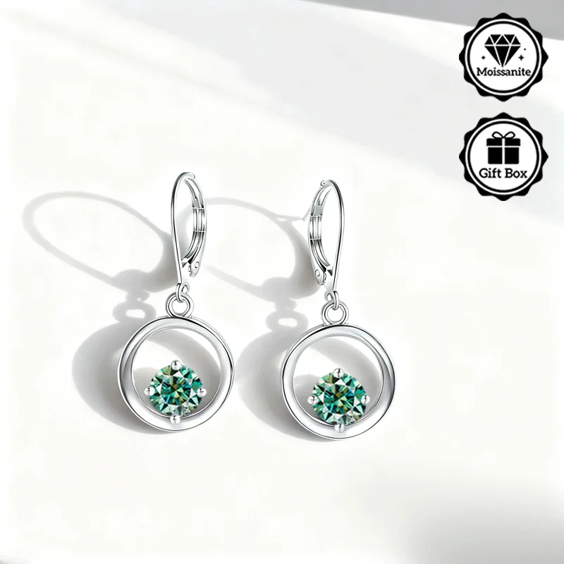 

Ювелирные изделия LAMVOICE для женщин, серьги из стерлингового серебра S925 с муассанитом, подарки на Рождество для нее, ювелирные изделия j в подарочной упаковке