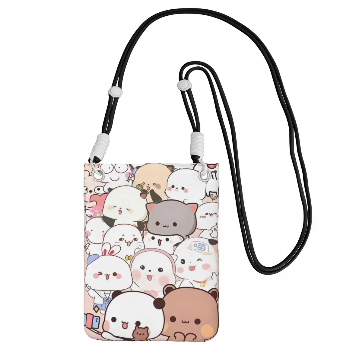 

Custom Bubu Dudu Carry A Mobile Phone Bag Diagonally Men Women Animation Shoulder Crossbody Bag Detachable Shoulder Strap Walk