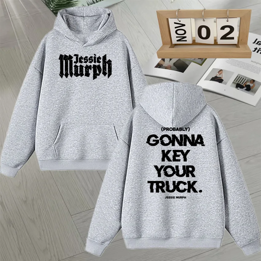 Hot Jessie Murph Double Sided Print Sweatshirt Fleece Autumn Winter Men Women Long sleeve Hoodie Fashion popular Unisex Pullover