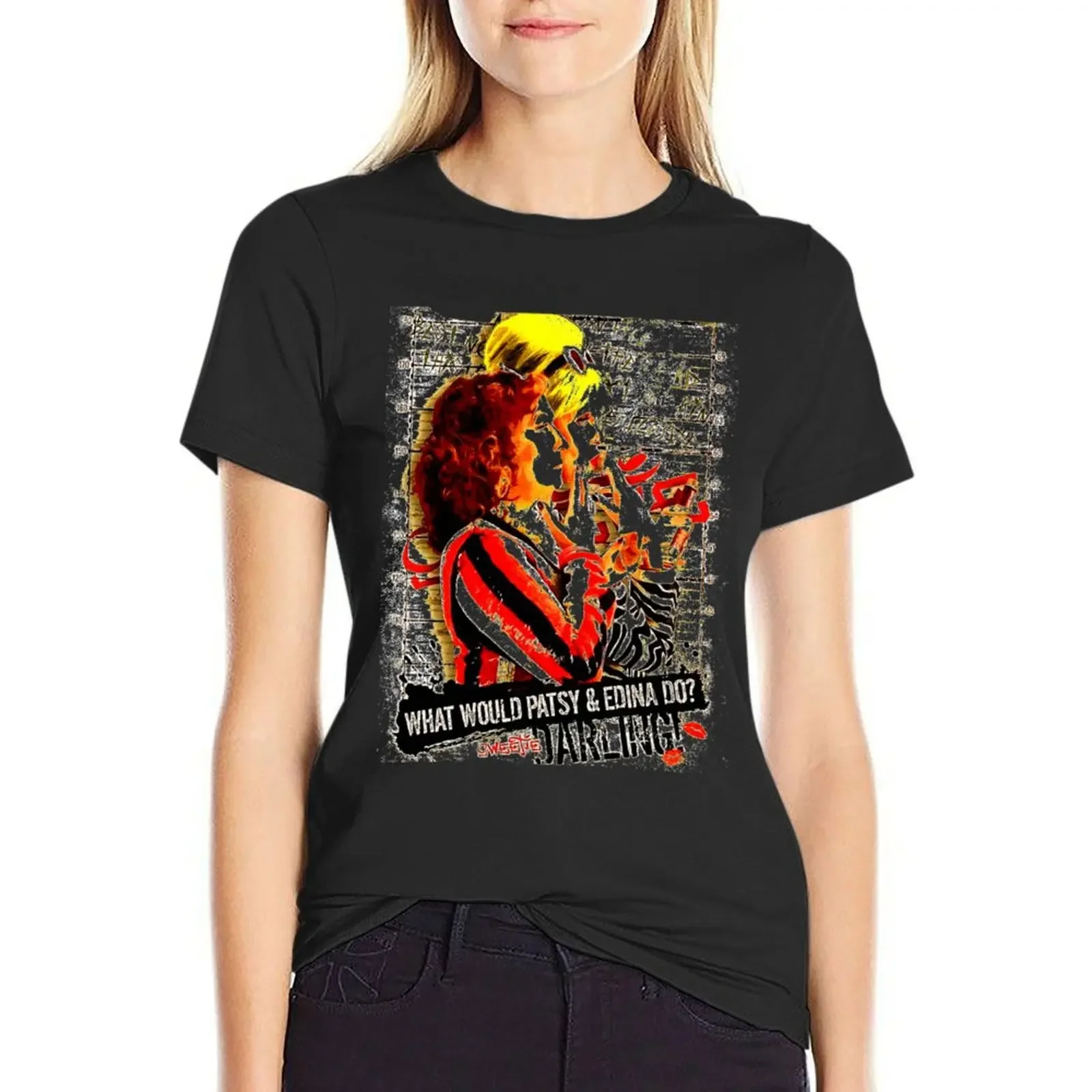 

ABSOLUTELY FABULOUS DARLING T-Shirt customs design your own aesthetic clothes shirts graphic tees Women's tops