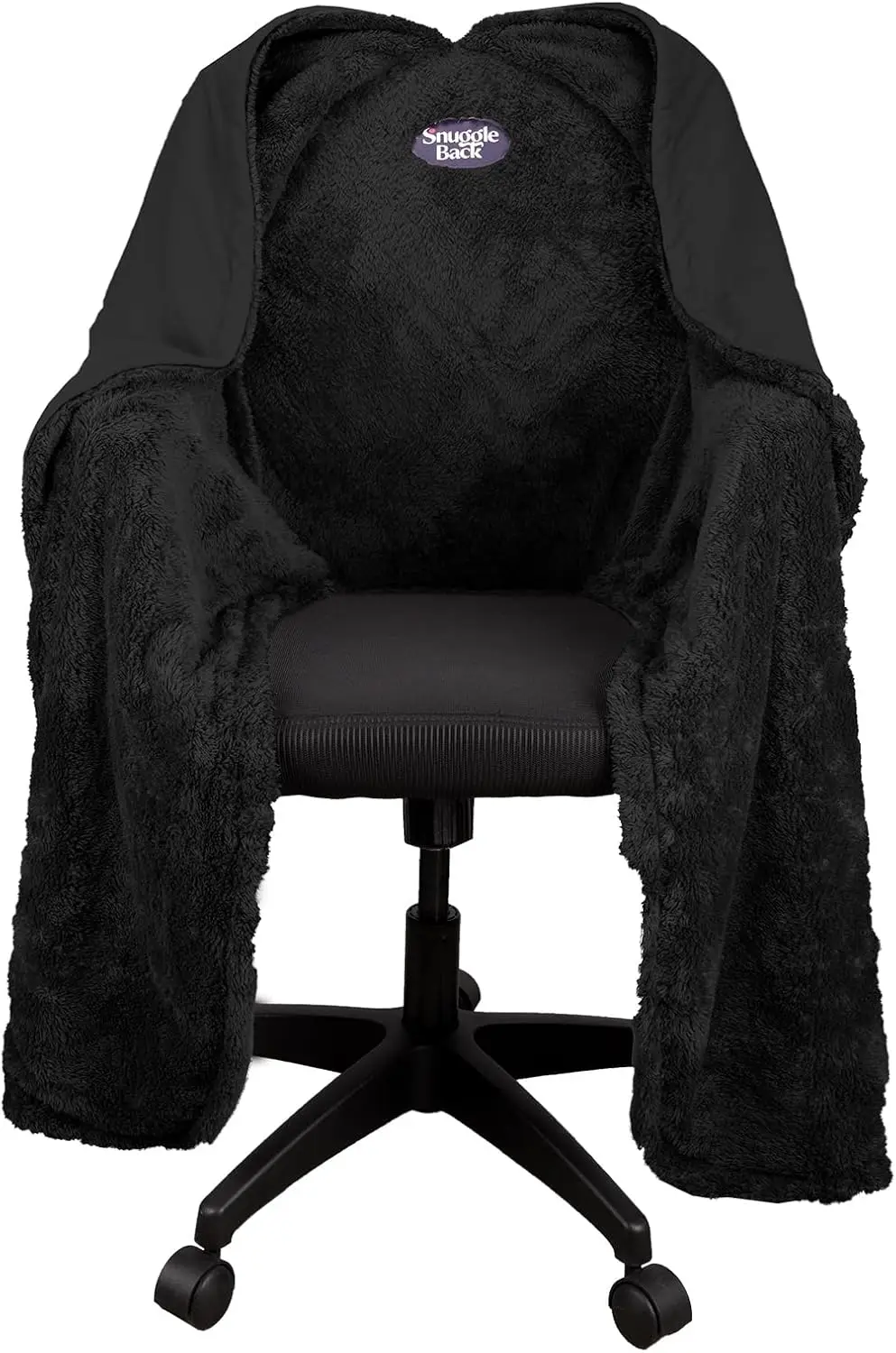 

Cozy Office Chair Blanket with Sherpa Lining, Attachable Wrap for Year-Round Warmth and Comfort