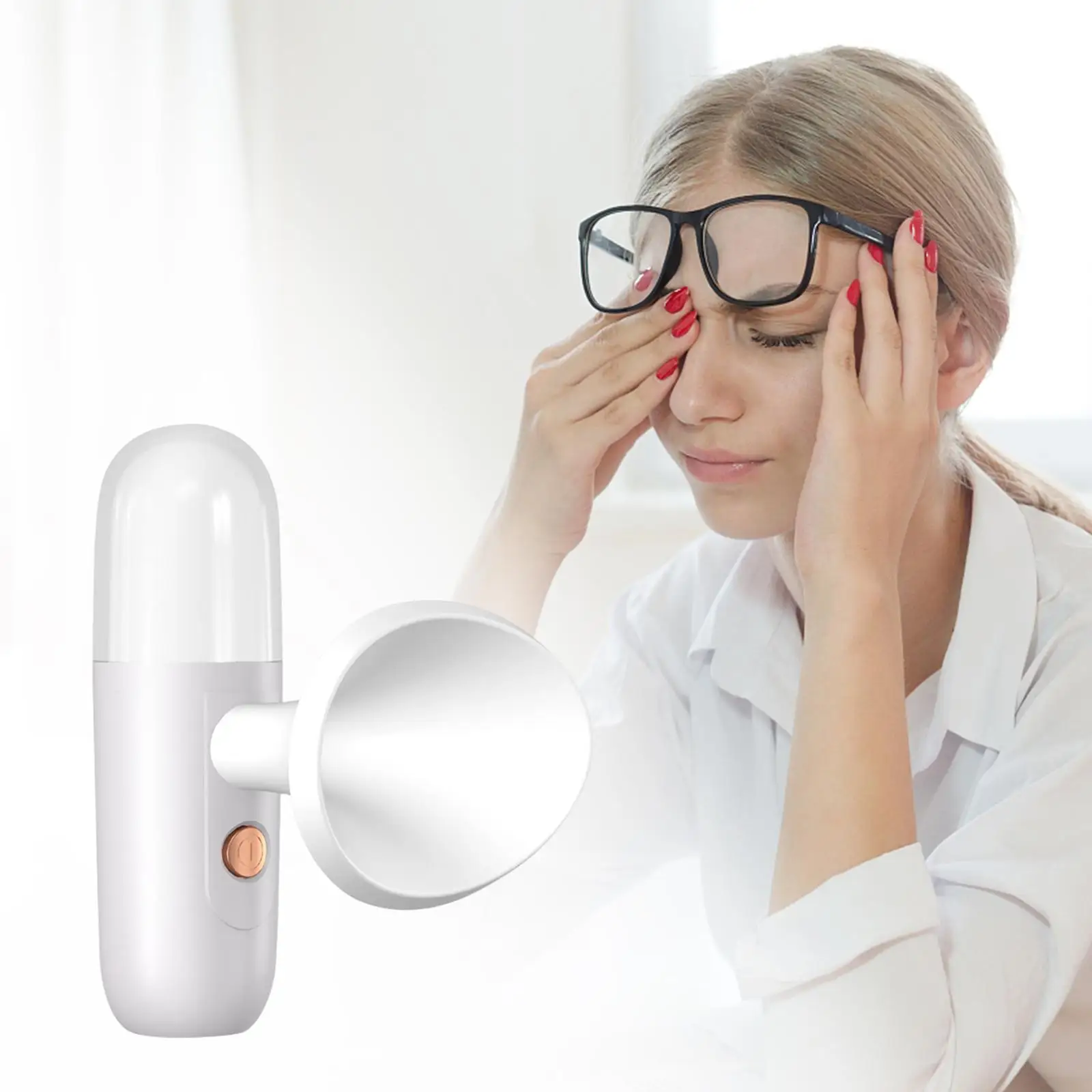 Pulverizador de niebla Mini máquina pulverizadora para el cuidado de los ojos Nano nebulizador Facial para limpieza de maquillaje diario viaje de belleza hidratante