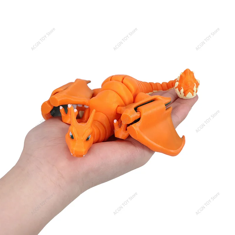 3D-Gedruckte Mega Charizard X Charizard Charmander Rayquaza Onix Gliscor Charmeleon Tandemaus Figuren Spielzeuge – Detail 4