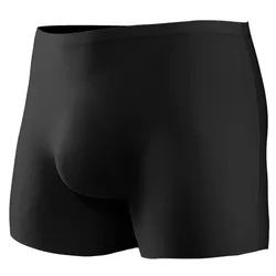 Boxer da uomo pantaloncini intimo senza cuciture mutandine da uomo Solid Thin trasparente Ice Silk 3D Pouch mutande uomo Cueca Calzoncillo