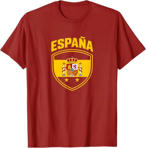 Retro Spanische Flagge Spanien Shirt Vintage España Jungen & Mädchen T-Shirt Y2k 2 Sterne Fußball Champions Espana Fußballmannschaft Spruch-T-Shirt – Detail 16