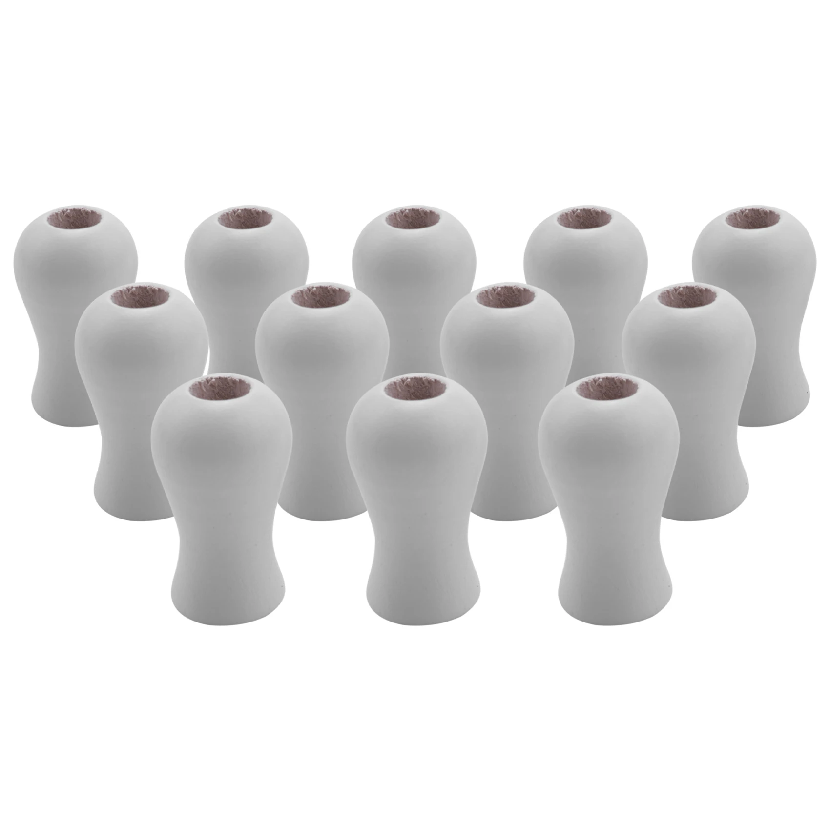 12 Pack Window Blind Wood Cord Knobs Wooden Hanging Ball Blind Small Pendants Drops Pull End for Blinds or Shades White