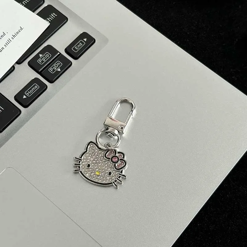 

Hello Kitty Colorful Diamond Sweetheart Candy Keychain Pendant Personalized Student Backpack Wallet Decoration Women Accessories