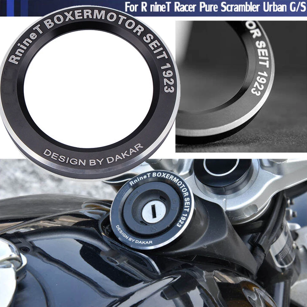 

R Nine T Ignition Starter Lock Cover Key Ring For BMW R NINET Scrambler Racer Pure Urban GS R9T 2017-2023 Motorcycle Accessories