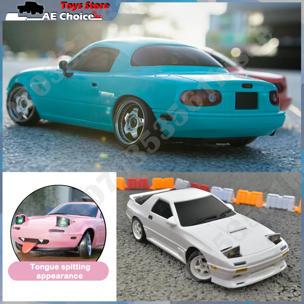 LD1804 MX-5 AE86 RX-7 FC Model LD1801 LD1802 RC Car 1/18 2.4GRemote Control 4WD 15Km/H ESP Gyroscope LED Light RC Drift Car