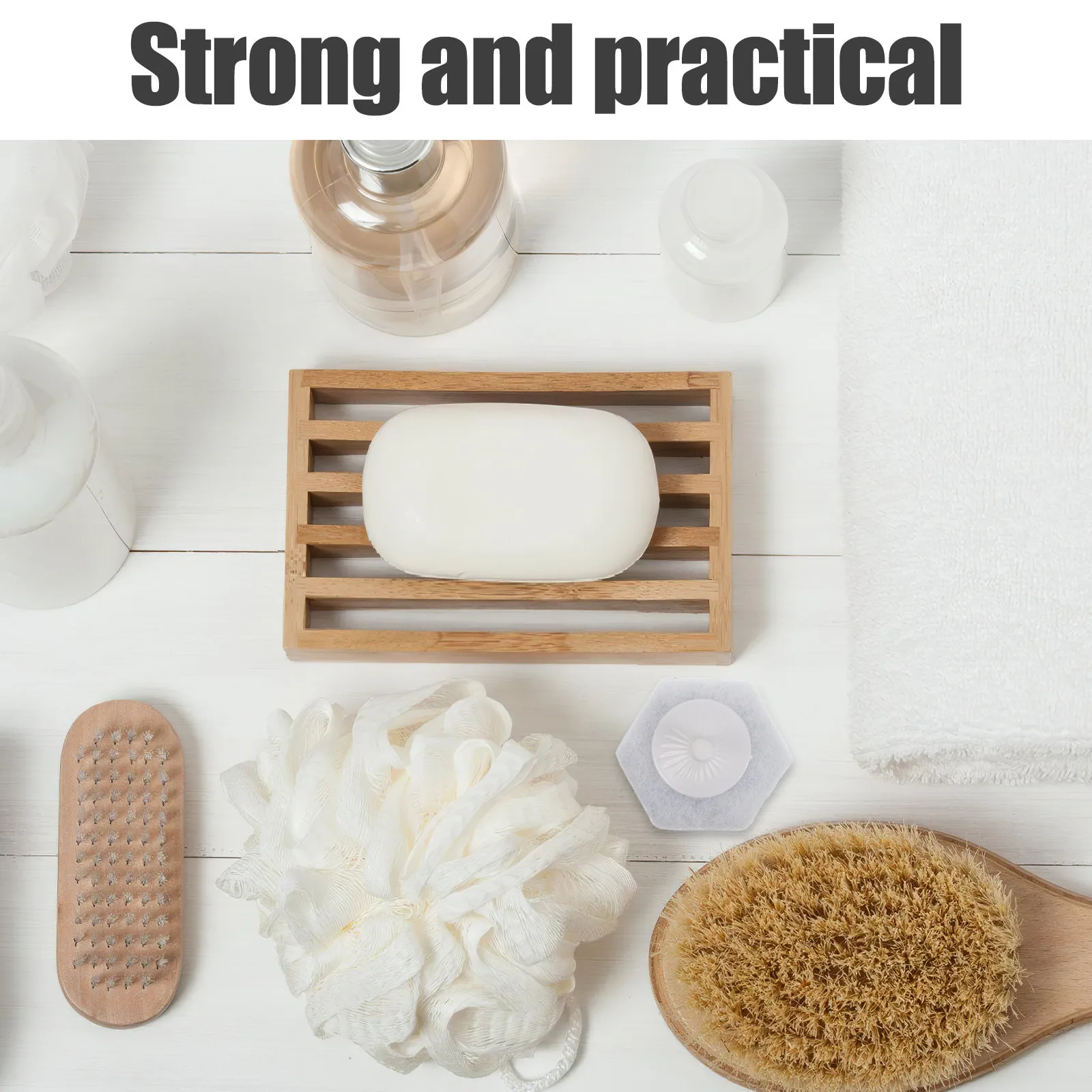 20 pcs Non-woven Crevice Cleaning Brush Set Handle Dead Bathroom Halloween Christmas New Year Bathroom Cleaning Brush Refills