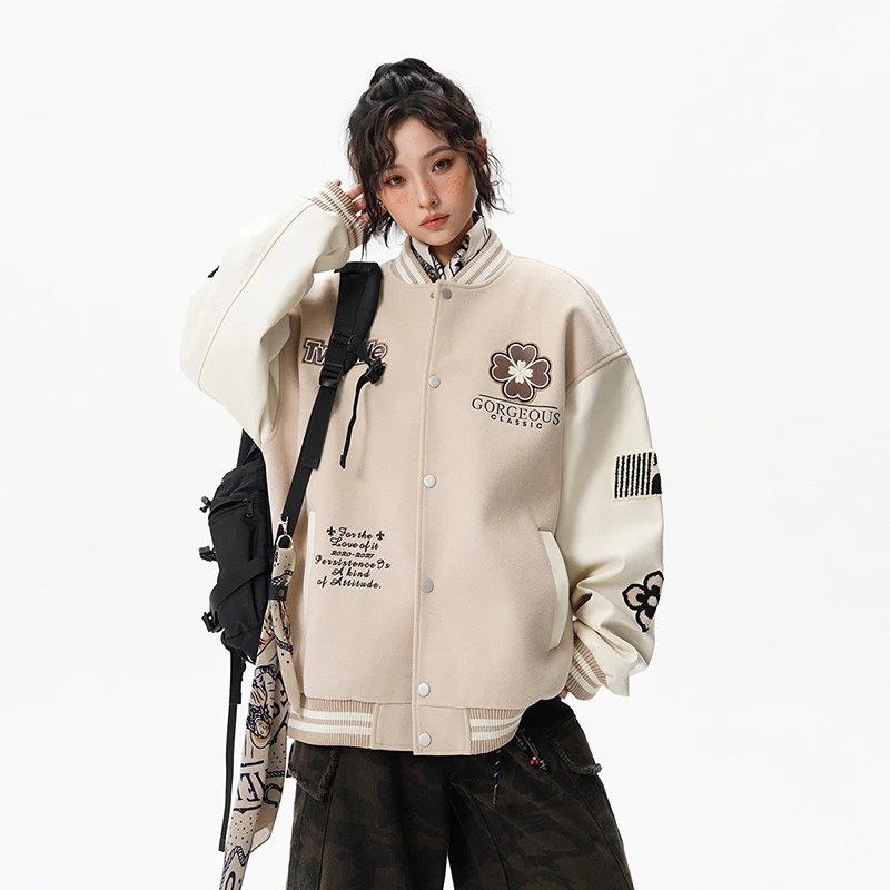 

Женская модная модная спортивная повседневная ветрозащитная дышащая бейсбольная куртка для пары модная свободная удобная куртка