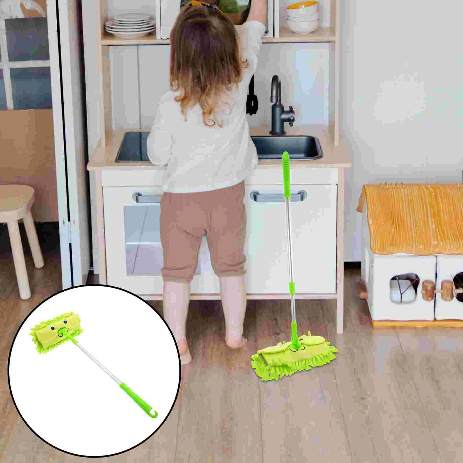 Giocattolo Mop Bambino Giocattolo per bambini Prodotti per la pulizia dei bambini Mini aspirapolvere per bambini in plastica