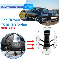 For Citroen C5 RD TD 2008~2019 Sedan 2013 2016Car Window Windshield Sunshade UV Protection Reflector Sun Shade Auto Sun Visor