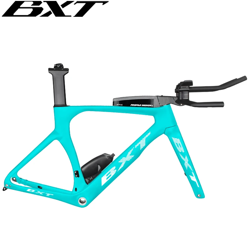 BXT Full Carbon T1000 TT Fram Triathlon Bike Frameset Disc Brake Bike Frameset High Quality Disc Brake Time Trial Bicycle Frame