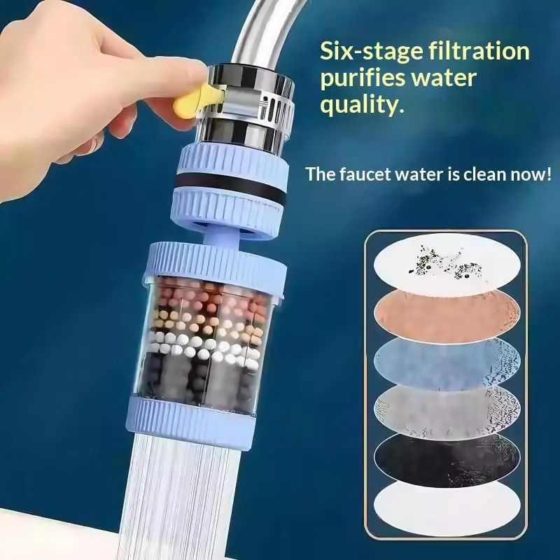 【BA】Flexible Faucet Extender With Filter 360 Degree Bendable Anti Splash Tap Kitchen Sink Water Purifier Aerator