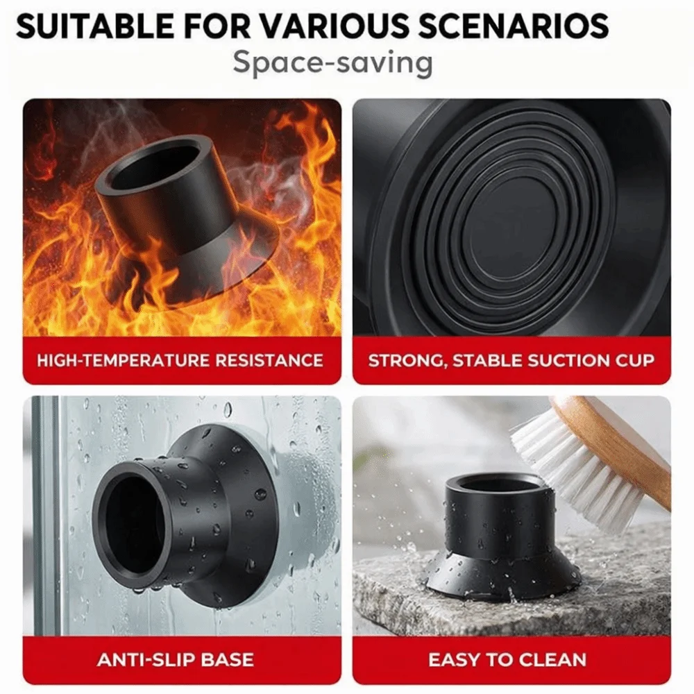 

4Pcs Universal Gas Stove Foot Mat Suction Cup Replacement Gas Stove Non-slip Pad Silent Wear-Resistant Jumping Bed Foot Covers
