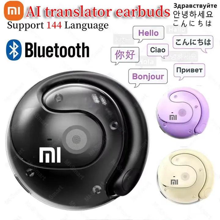 Xiaomi Wireless BT Smart Translation Earbuds Real-time Translation 114 Languages Smart Translation Device Earphones Smart Earbud