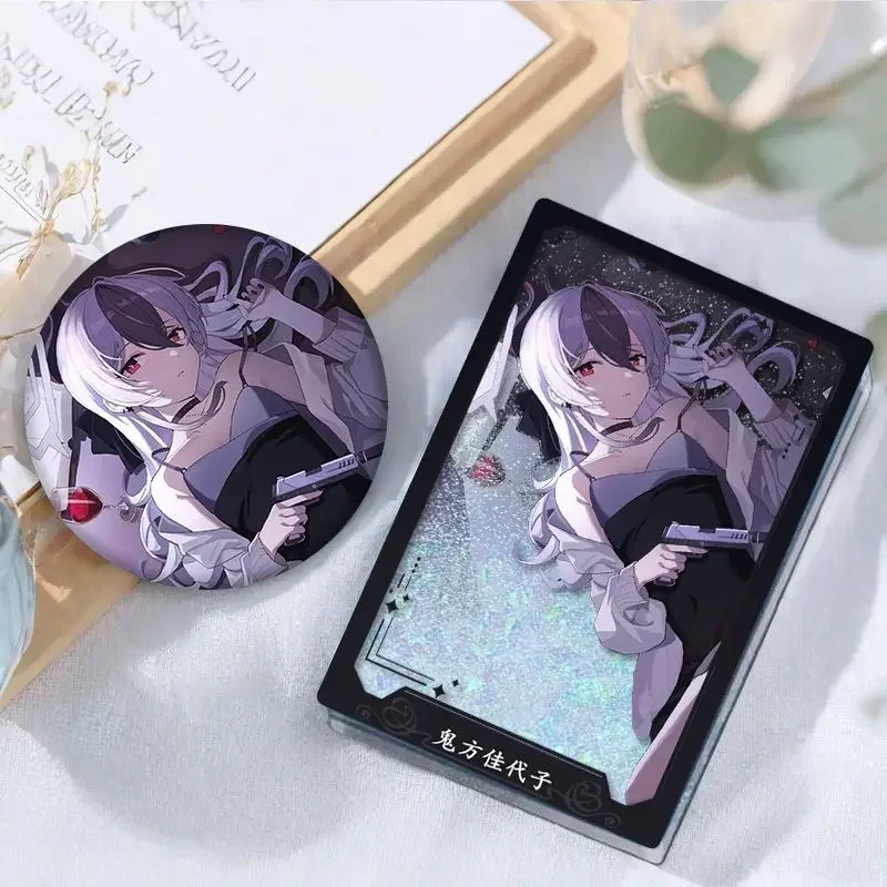 FC6Anime Blauw Archief Onikata Kayoko Cosplay Drijfzand Mahjong Acryl Ornamenten Badge Broche Kleding Rugzak Accessoires@FC8!