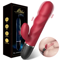 24cm Big Dildo Powerful Rabbit Vibrator Vaginal G-Spot Massager Adult Sex Toys for Couple Clitoris Stimulator Sex Vibrating Toy