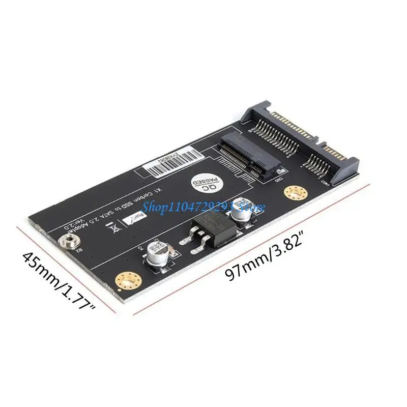 Y2GD 20+6pin SSD a 2.5in Converter Risers Adaptador cartão para componentes computador SSD carbono