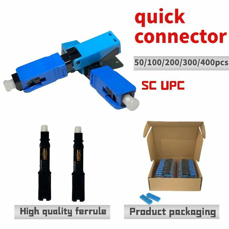 

0.3dB SC UPC Fiber Optic Fast Connector FAST Connector Fiber FTTH Single Mode SM Quick Connector Free Shipping