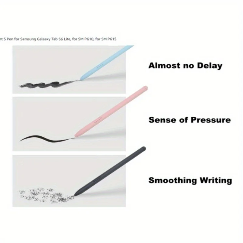 For Samsung S6 Lite Stylus Pen 4096 Pressure Sensitivity High Precision Drawing Pen with Extra Nibs Ejector Pin Case Sm-P610 615