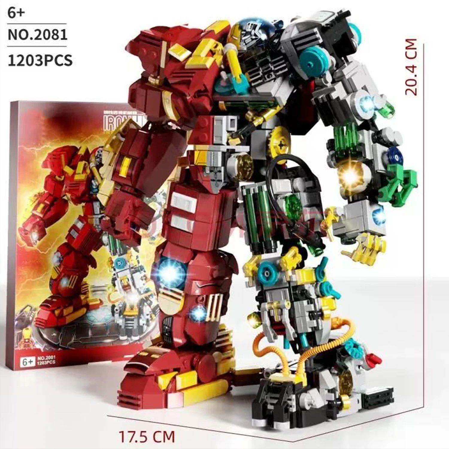 

2700+pcs Iron Heroes Blocks Action Figures Mark Building Sets Buster Mech DIY Brick Collectible Toys for Boys Adult Kids Gifts
