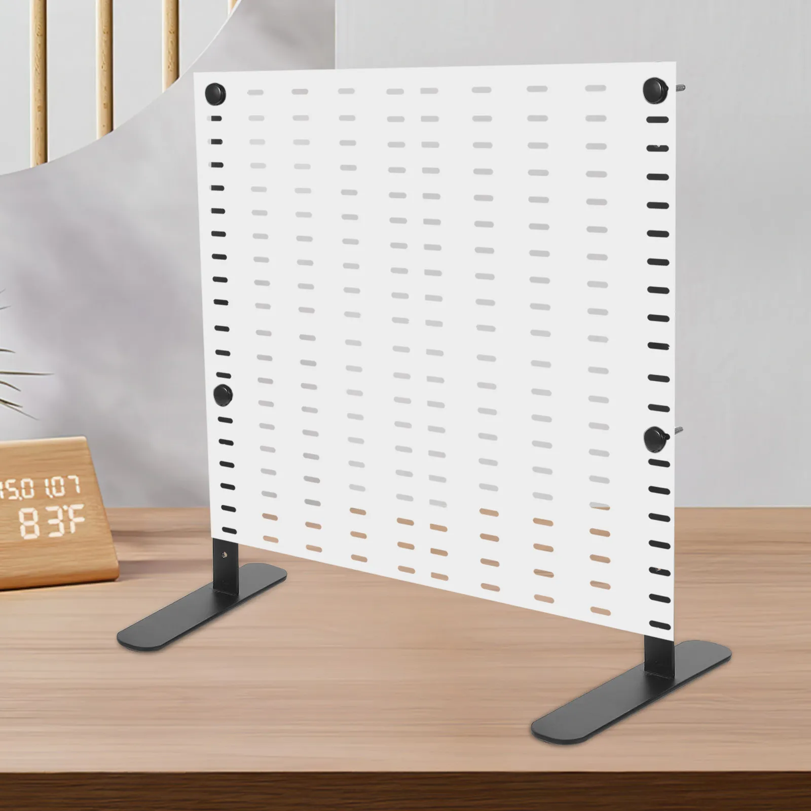 2Pcs Adjustable Pegboard Brackets Desk Stand Table Pegboard Display Office Organizer Accessories Rack Panel Support