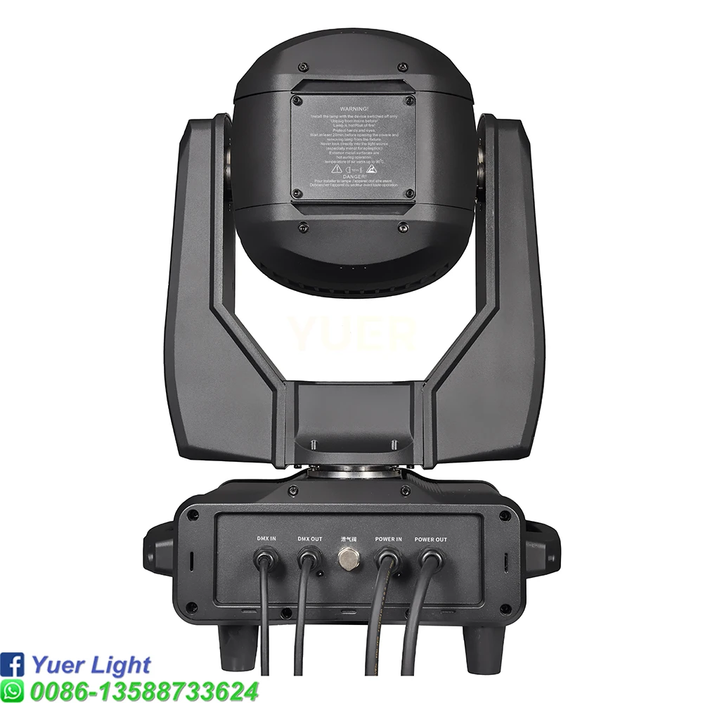 YUER NEW Mini Waterproof Beam Light 380W IP65 RDM DMX 16/20CH Compact Outdoor Stage Lighting