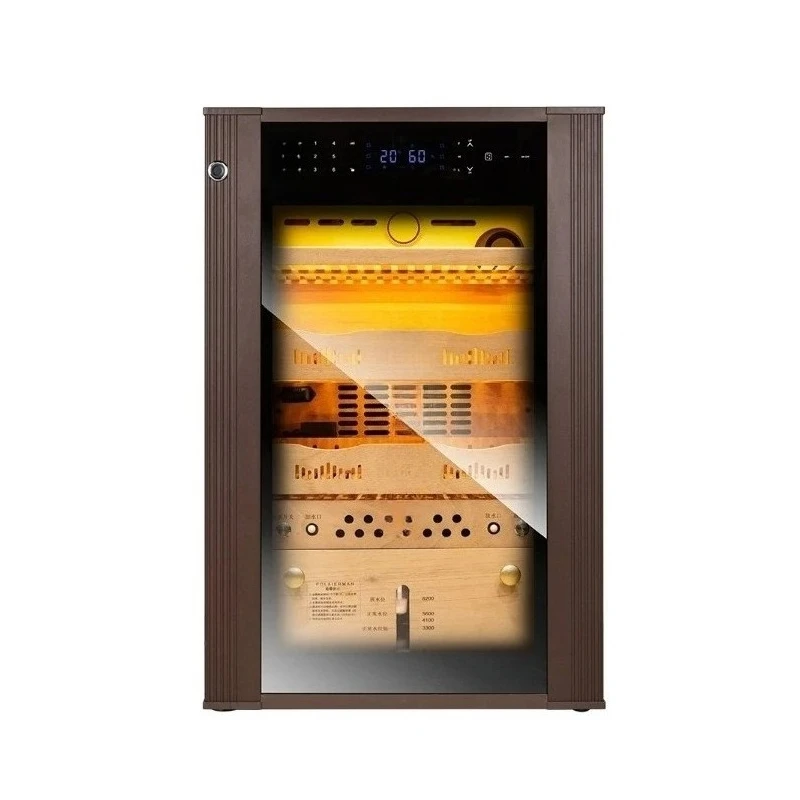 

Intelligent constant temperature and humidity ammonia cigar cabinet Spanish cedar wood password fingerprint cabinet