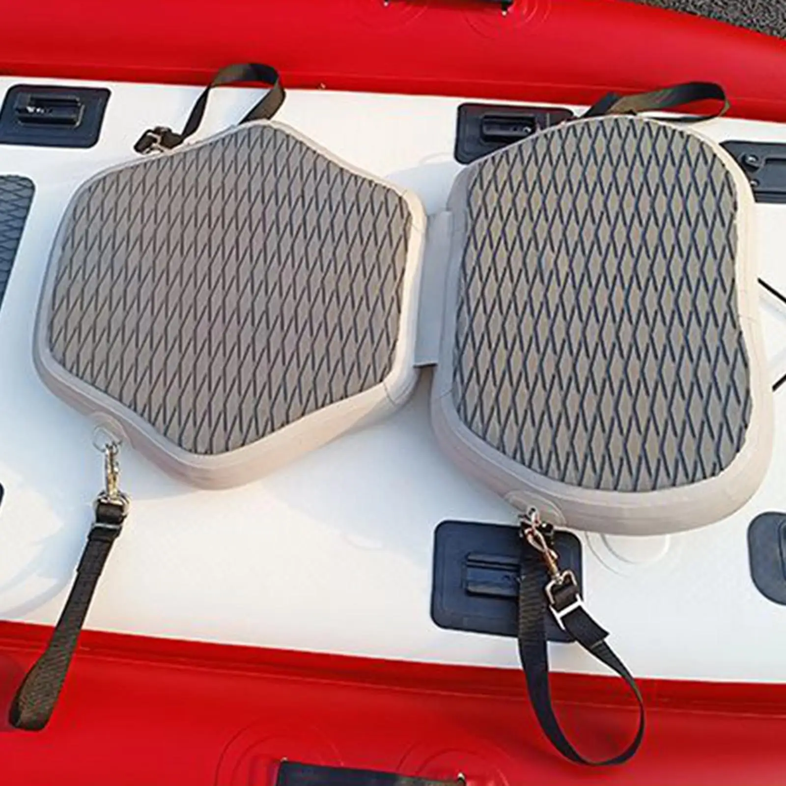 

Comfortable Kayak Seat with Adjustable Strap PVC Back Support Inflatable Cushion Kayak Part for Canoe Paddle Board Rafting