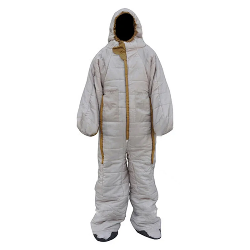 

Beige human-shaped sleeping bag Human-shaped winter camping warm sleeping bag escort