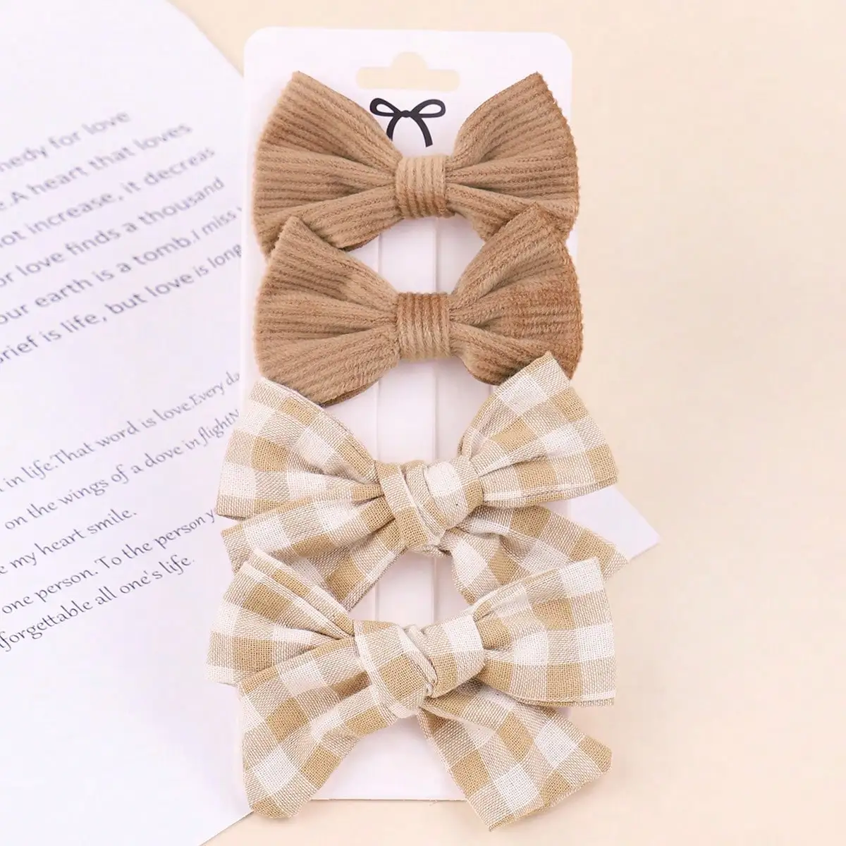 2 Stücke Floral Handgemachte Haarspangen für Mädchen Baby Baumwolle Gitter Haarspangen Säuglingshaarnadel Kinder Bogen Haarklammern Zubehör