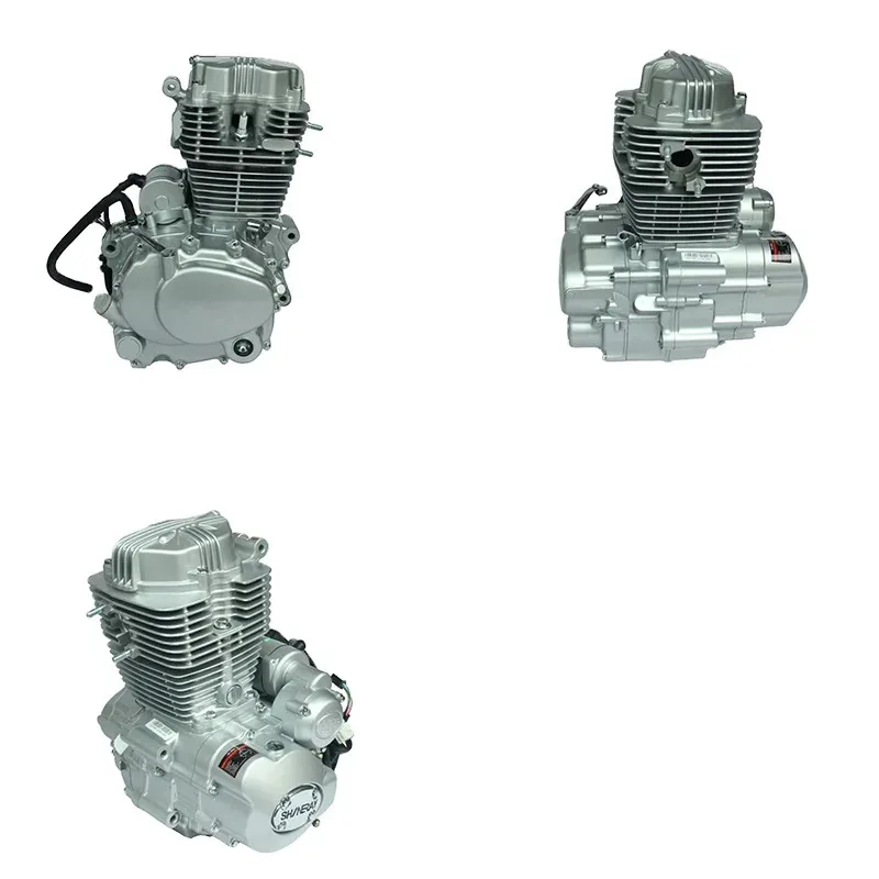 ATV CG250 New 4+1 Reverse Gear Air Cooled 4-Stroke Vertical Motorcycle Engine Assembly with CDI Ignition El