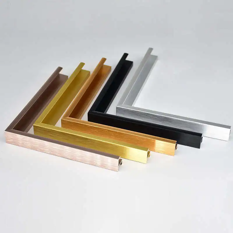 

Narrow Aluminum Alloy Picture Frame Profile Metal Oil Painting Frame Advertising Display Board