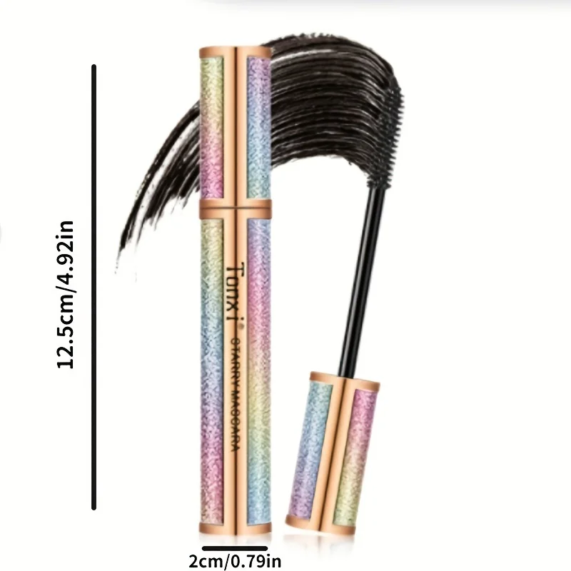 Bright Starry Sky snello Eye nero spesso riccio Base sottile occhio impermeabile nero