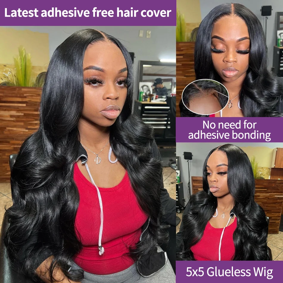 180 Density Body Wave 30 32Inch Water Wave 5x5 Closure Glueless Wig Ready To Wear 13x6 HD Lace Frontal Human Hair Wigs Brazilian