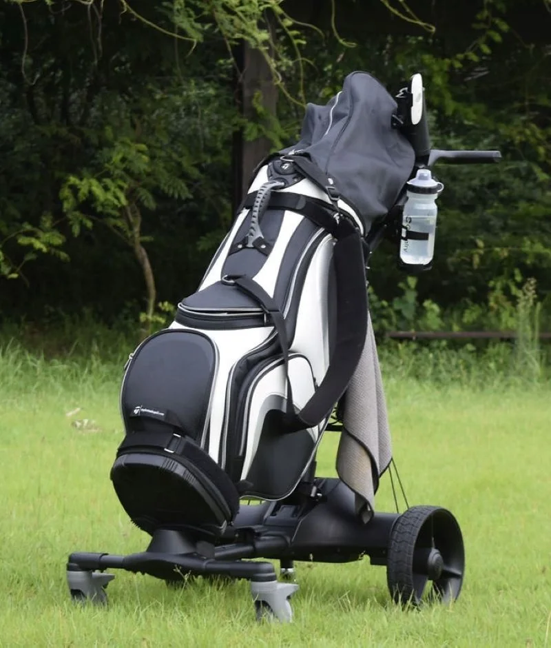 Folding Smart Golf Trolley, Top of the Line, Automatically Follow You for Ego Caddy, Electric Golf Cart, 6 Wheels