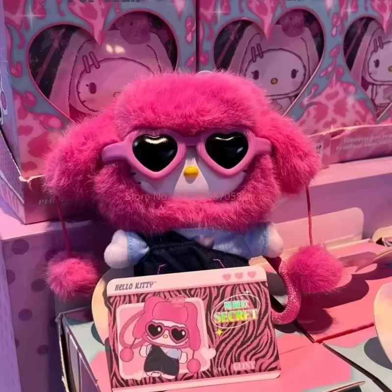 

Оригинальная бархатная подвеска Hello-Kitty Pop Star, виниловая кукла, слепая коробка, модная кавайная милая модная игрушка, подарок на день рождения для девочки