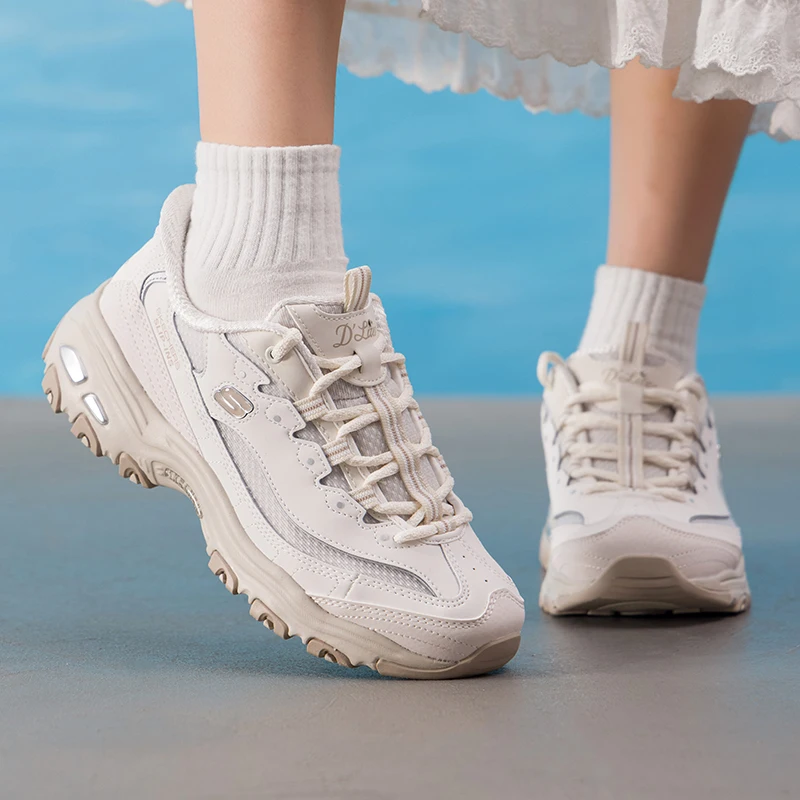 Skechers Women's Shoes Original Lightweight Fashionable Wear-Resistant Non-Slip New Fitness Training Outdoor Sports Casual Shoes 150866-Ntyl-5
